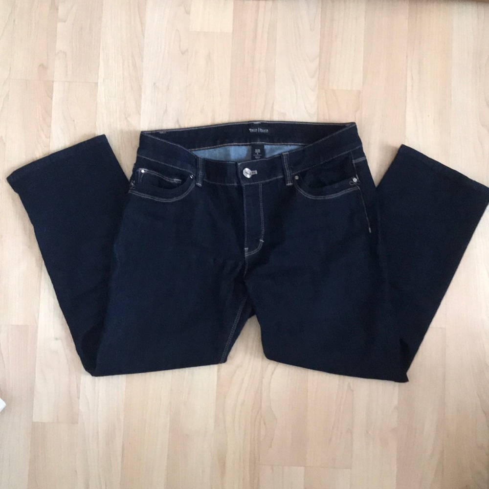 White House Black Market dark crop denim